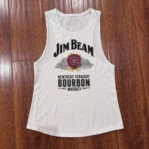 Jim Beam Whiskey White Tank Top, Women’s, Small